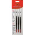 Merit Pro Merit Pro 8 Finest Round Red Sable 3 Piece Artist Brush Assortment - 3 Piece 652270000084